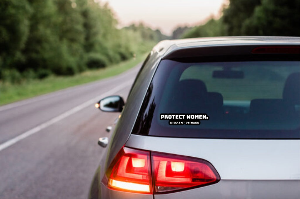 "Protect Women." Car Decal