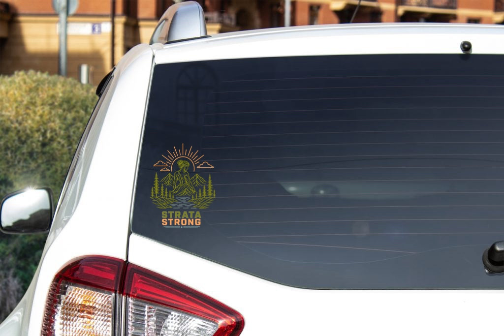 "STRATA Strong' Car Decal