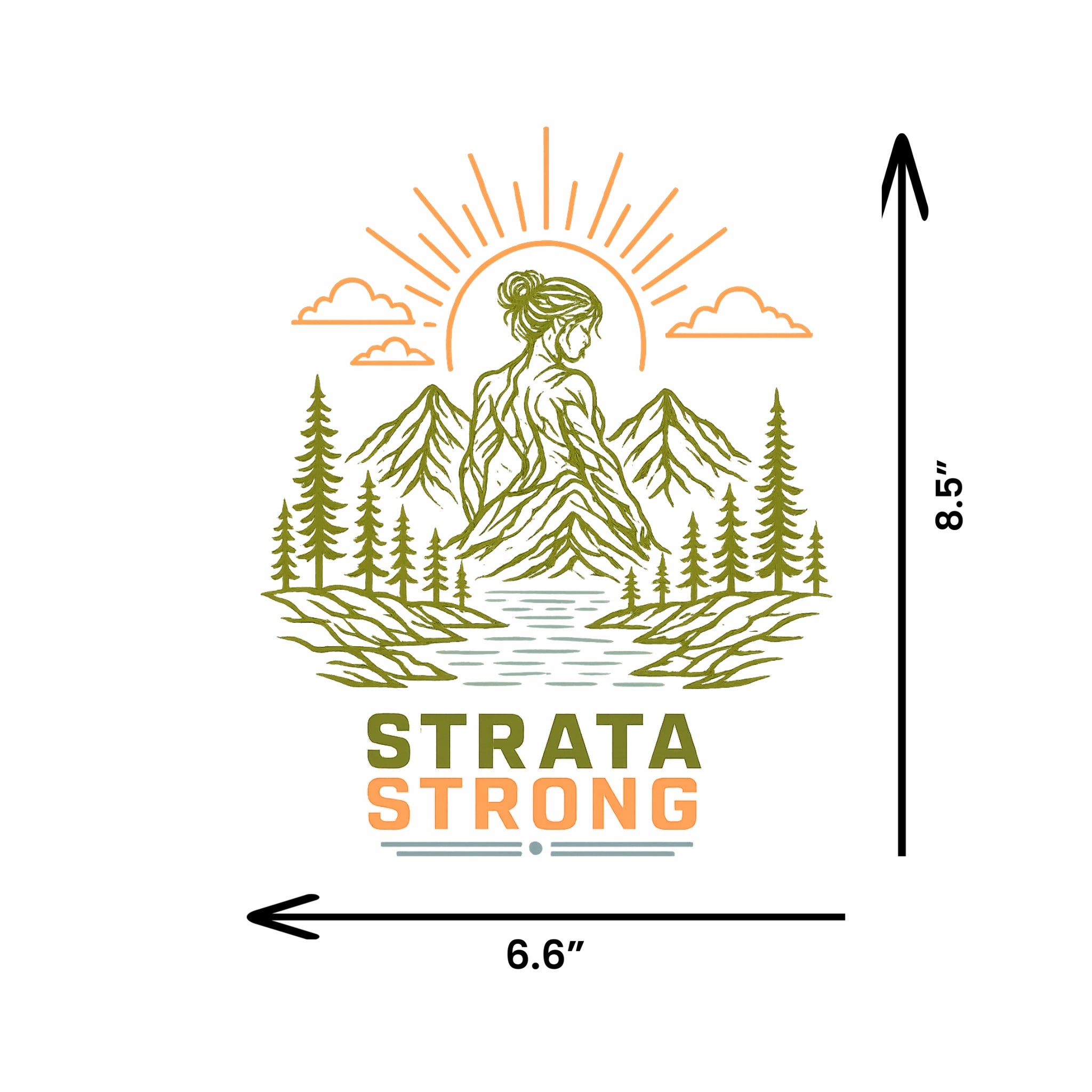 "STRATA Strong' Car Decal