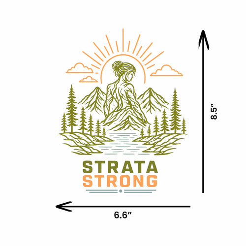 "STRATA Strong' Car Decal